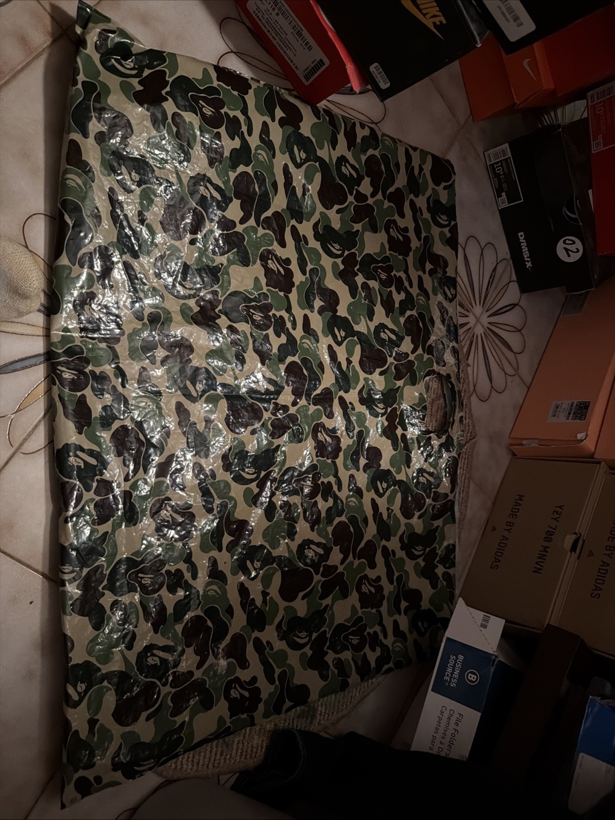 A Bathing Ape Plastic Shopping Bag Camo literally impossible to find
