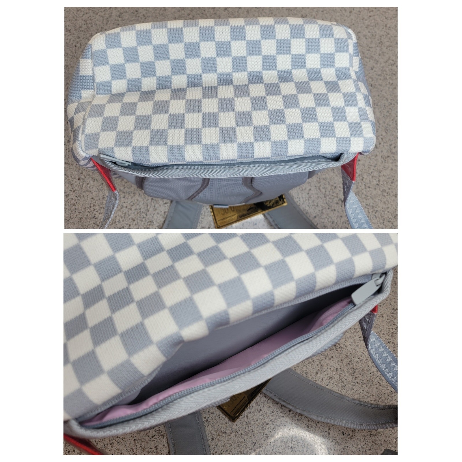 NWT SPRAYGROUND Knit SHARKS IN PARIS Cream DLX Backpack Soldout Limited Edition