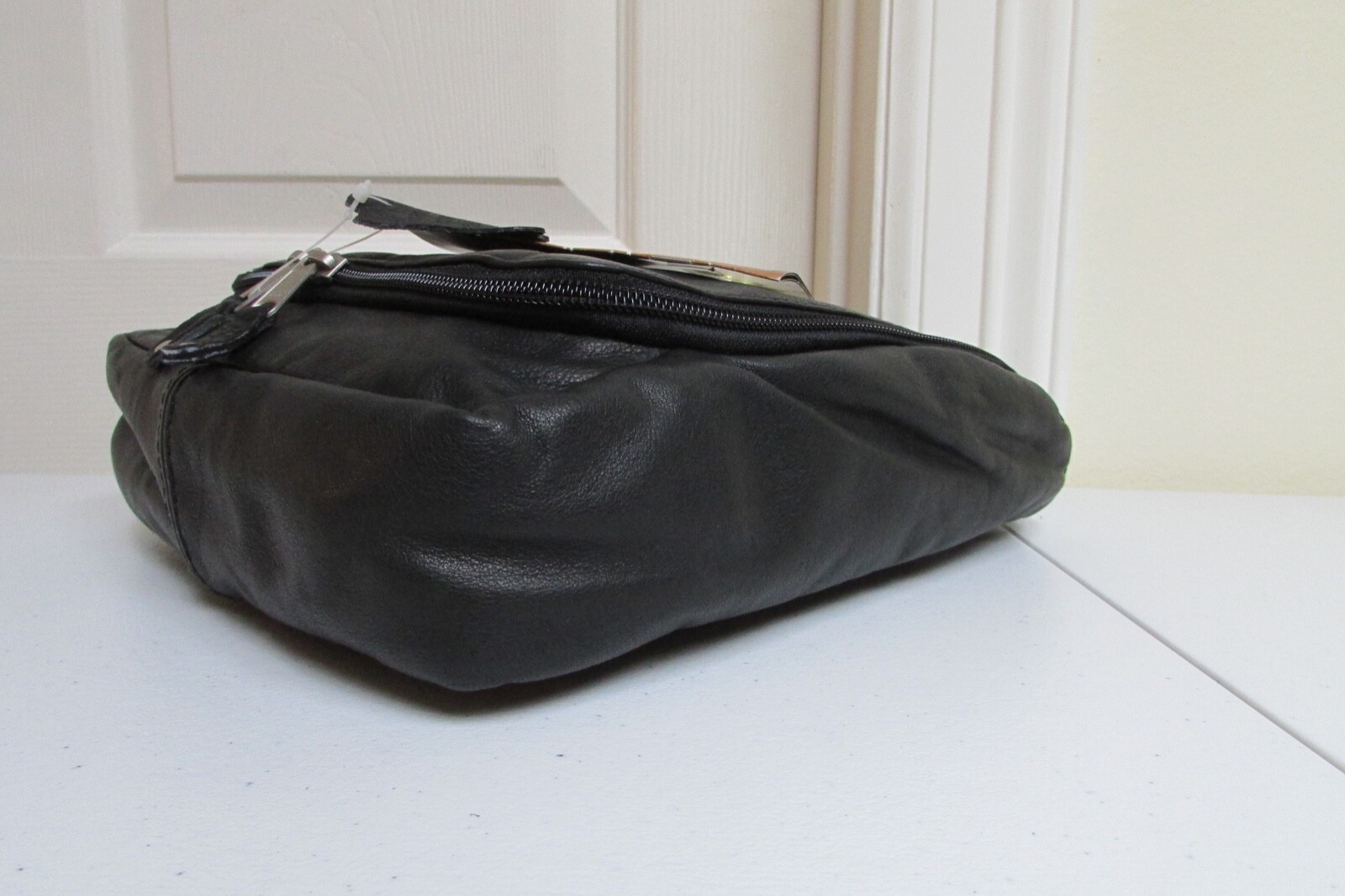 Canyon Outback Time Warner Cable Embossed Genuine Leather Toiletry Travel Bag