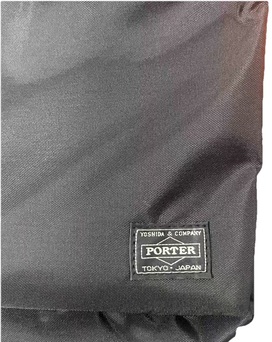 HEAD PORTER Yoshida FORCE Vertical Shoulder Bag Black Removable Pocket Japan