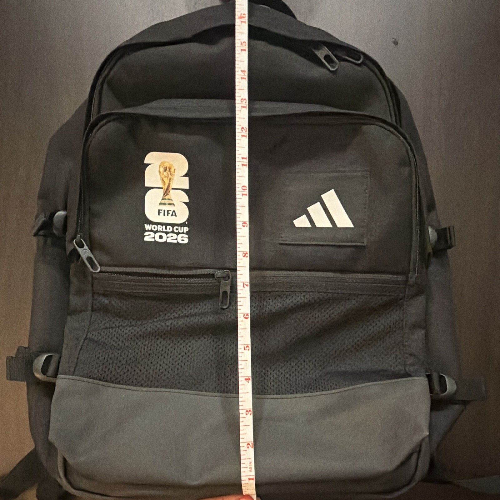 [FIFA World Cup 2026] Utility Multi-Pocket Backpack Casual Lifestyle Black 33L
