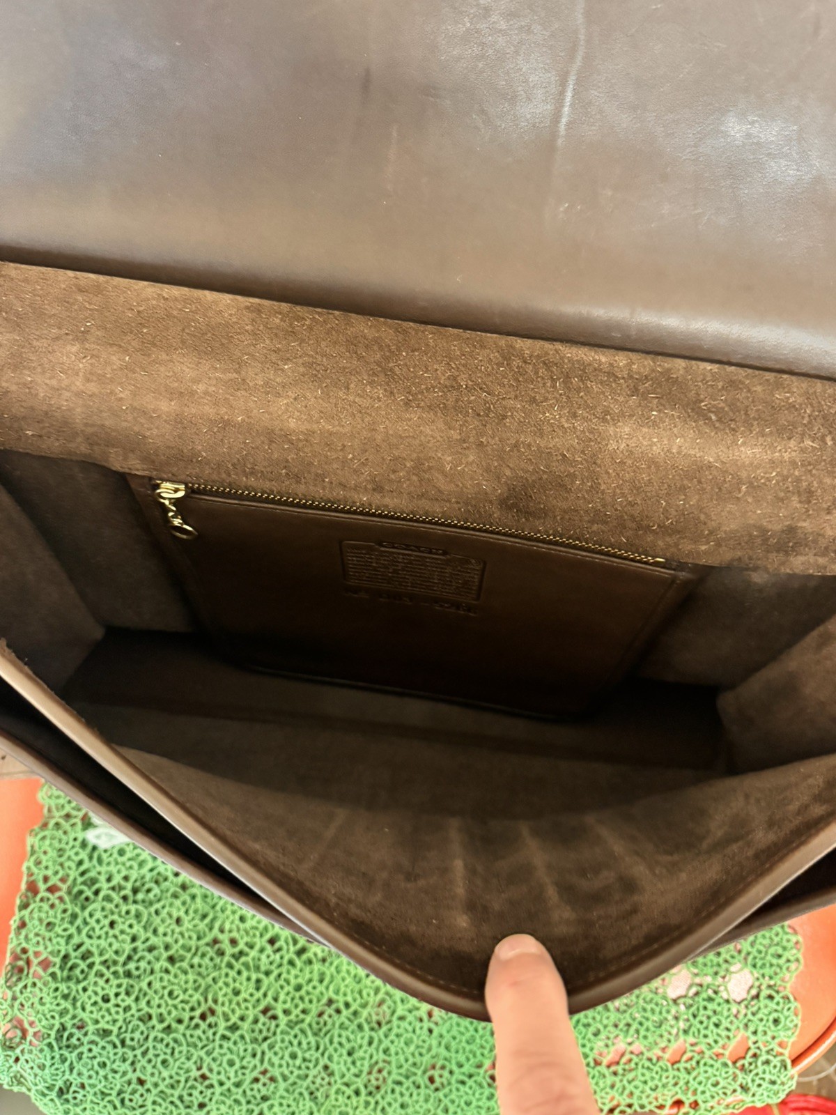 COACH Metropolitan Briefcase vintage brown leather