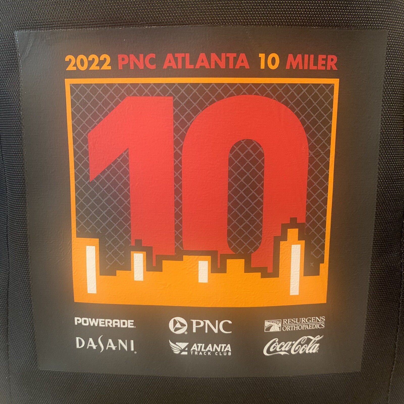 Adidas Striker II Team Backpack 2022 PNC Atlanta 10 Miler Black -Brand New