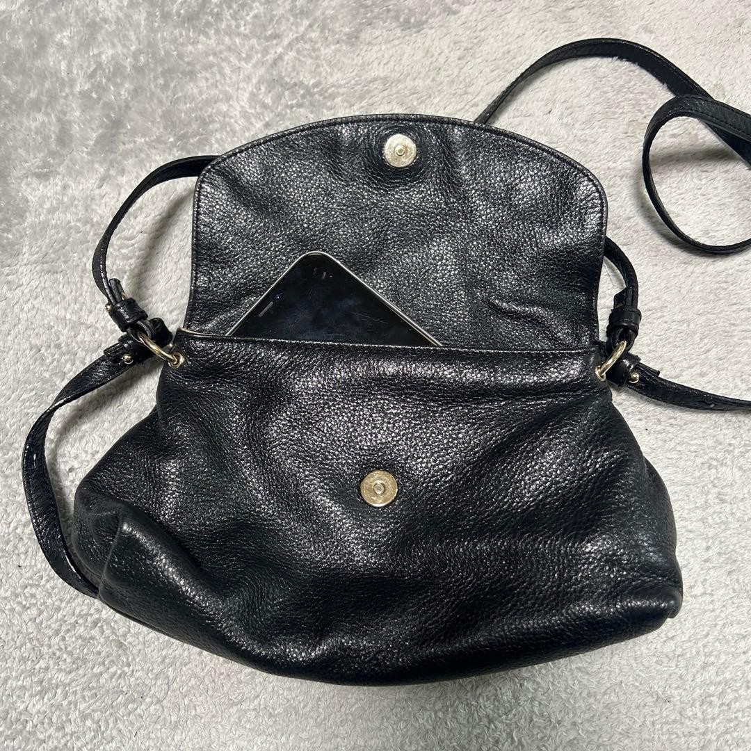 Chloé Lily Leather Bow Handbag Shoulder Bag 2way Black CH0626115