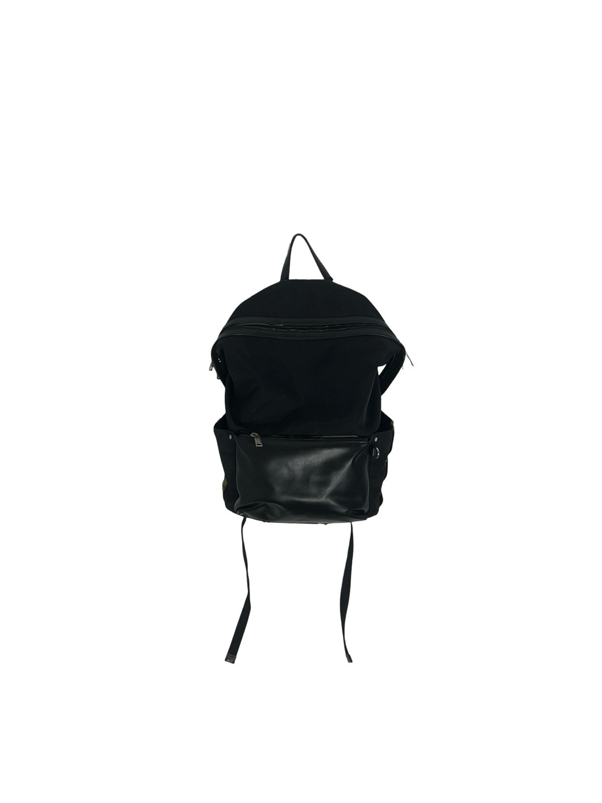 Fendi Backpack Black and Yellow Logo Straps Adjustable￼