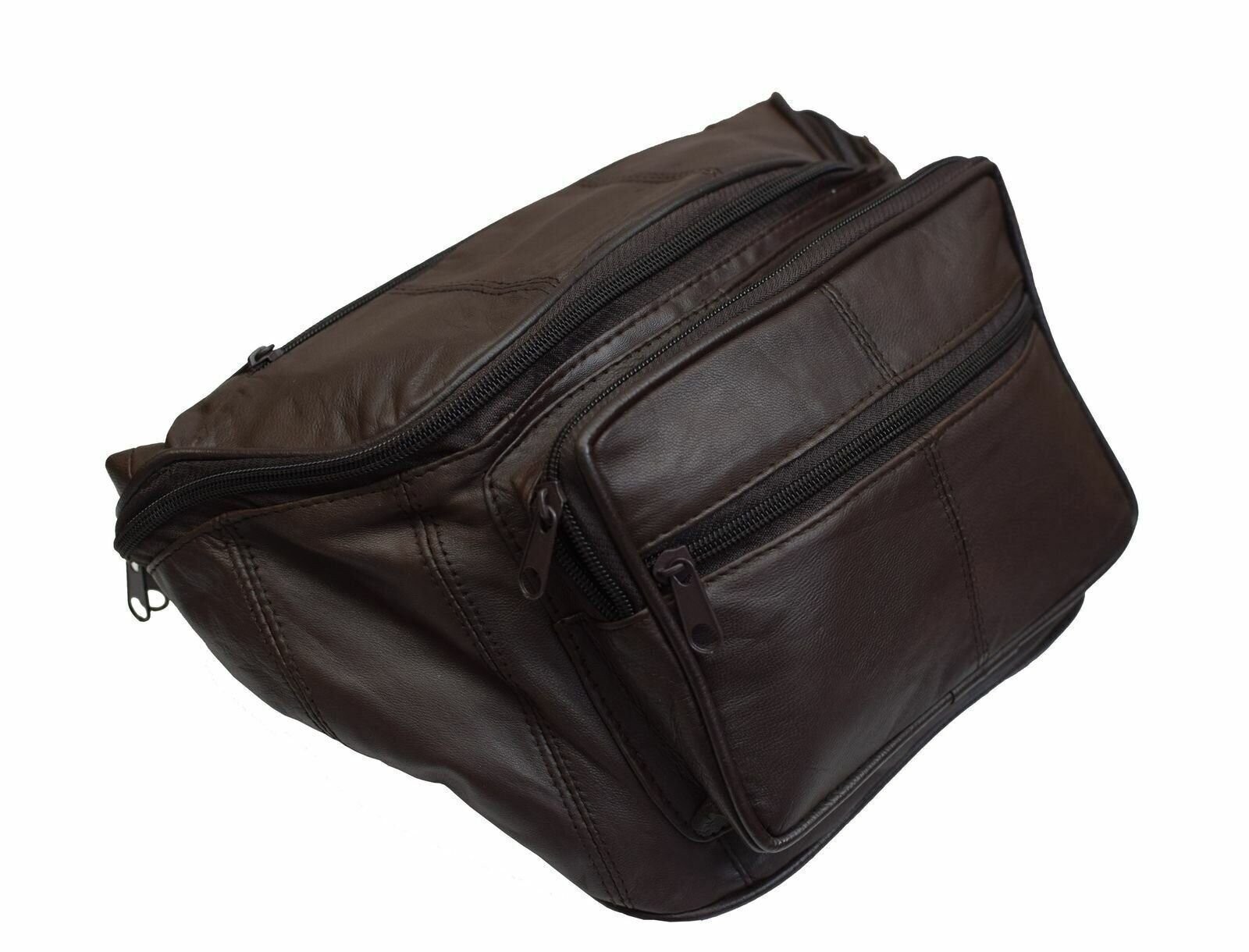 Genuine Leather Concealed Carry Weapon Waist Gun Pouch Fanny Pack Men Women New