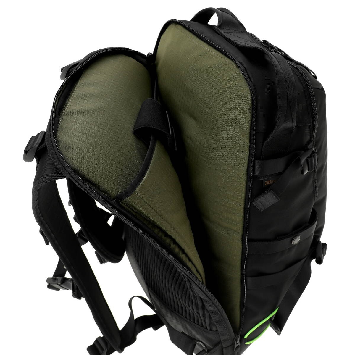 PORTER THINGS BACKPACK Black with Fluorescent FIDLOCK Nylon 32 x 50 x 20cm