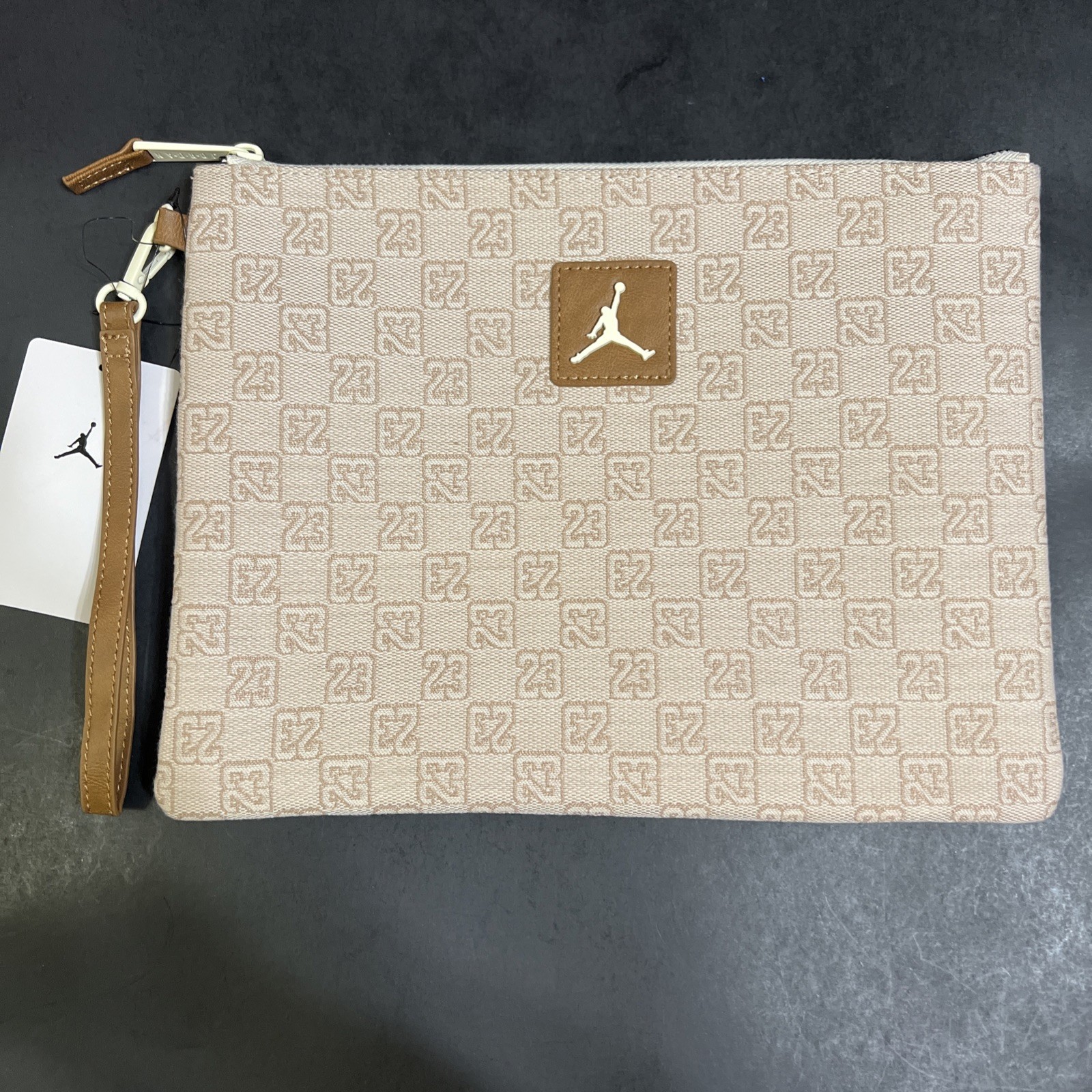 NIKE AIR JORDAN MONOGRAM POUCH MM0897-W3Z NWT
