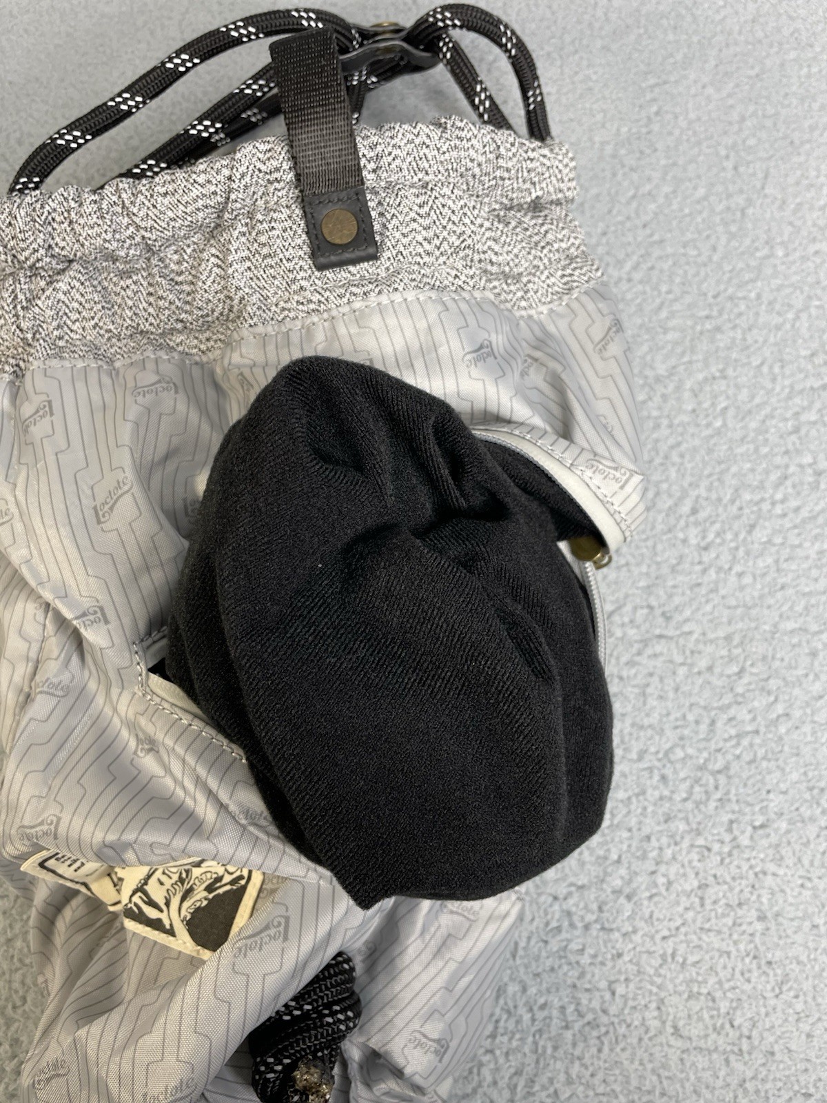 Loctote Original Flak Sack Gray Backpack Bag Loc Tote Anti-Theft