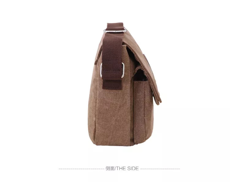 Men’s Canvas Cross Body Bag Messenger Shoulder Book Bags School Satchel Vintage