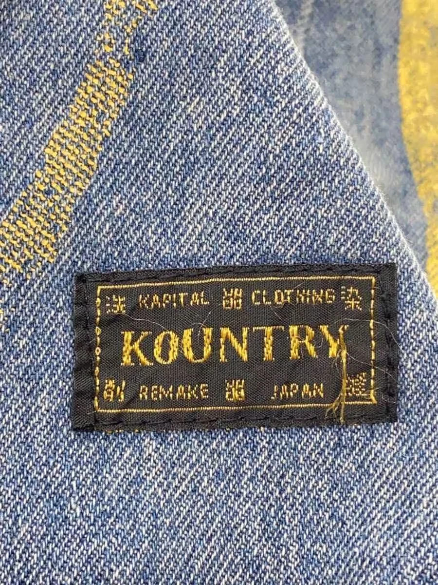 KAPITAL KOUNTRY Bone Shoulder Newspaper Bag Canvas Shoulder Bag Indigo Blue USED