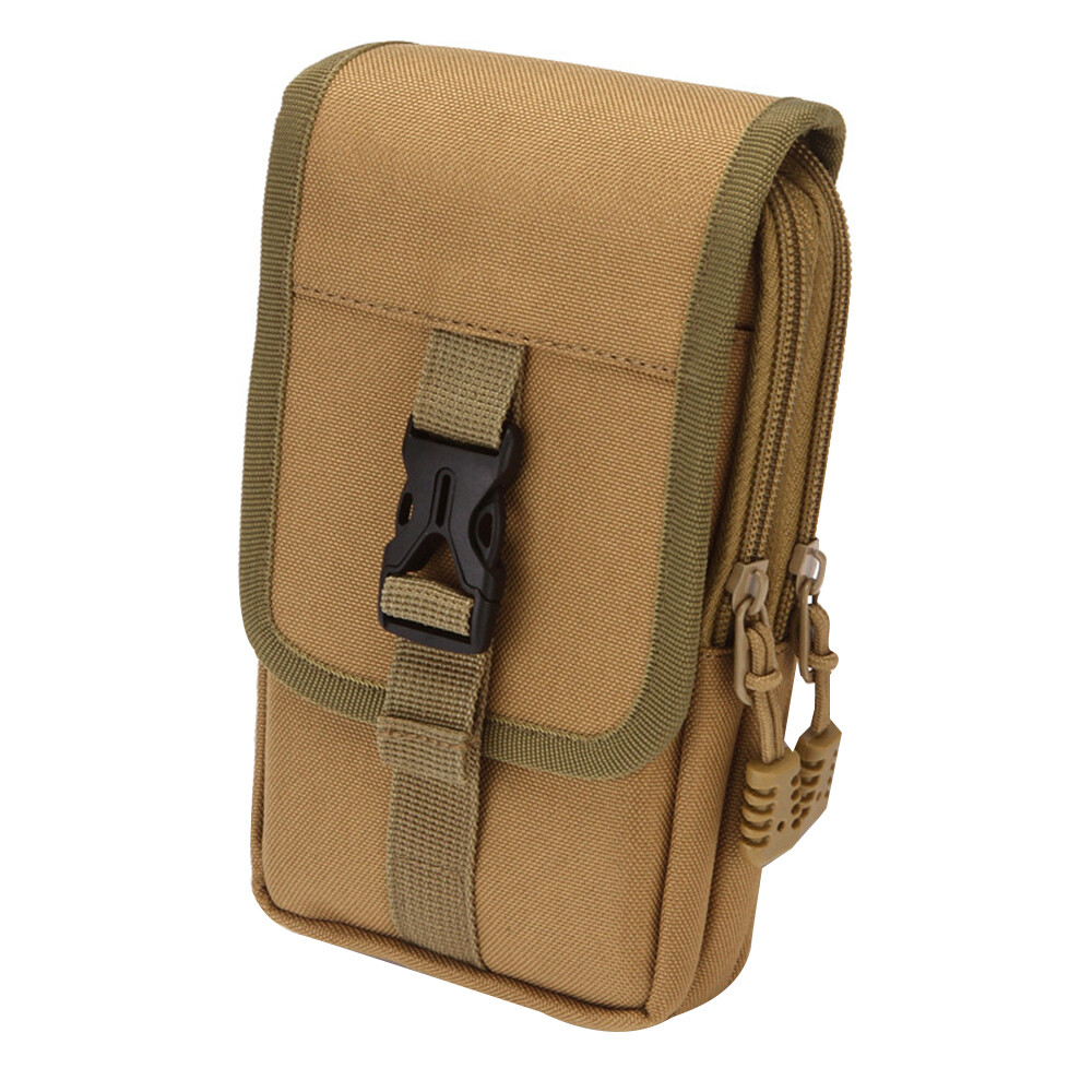 Men’s Military Molle Tactical Belt Waist Bag Cell Phone Pouch EDC Bag 7-inch