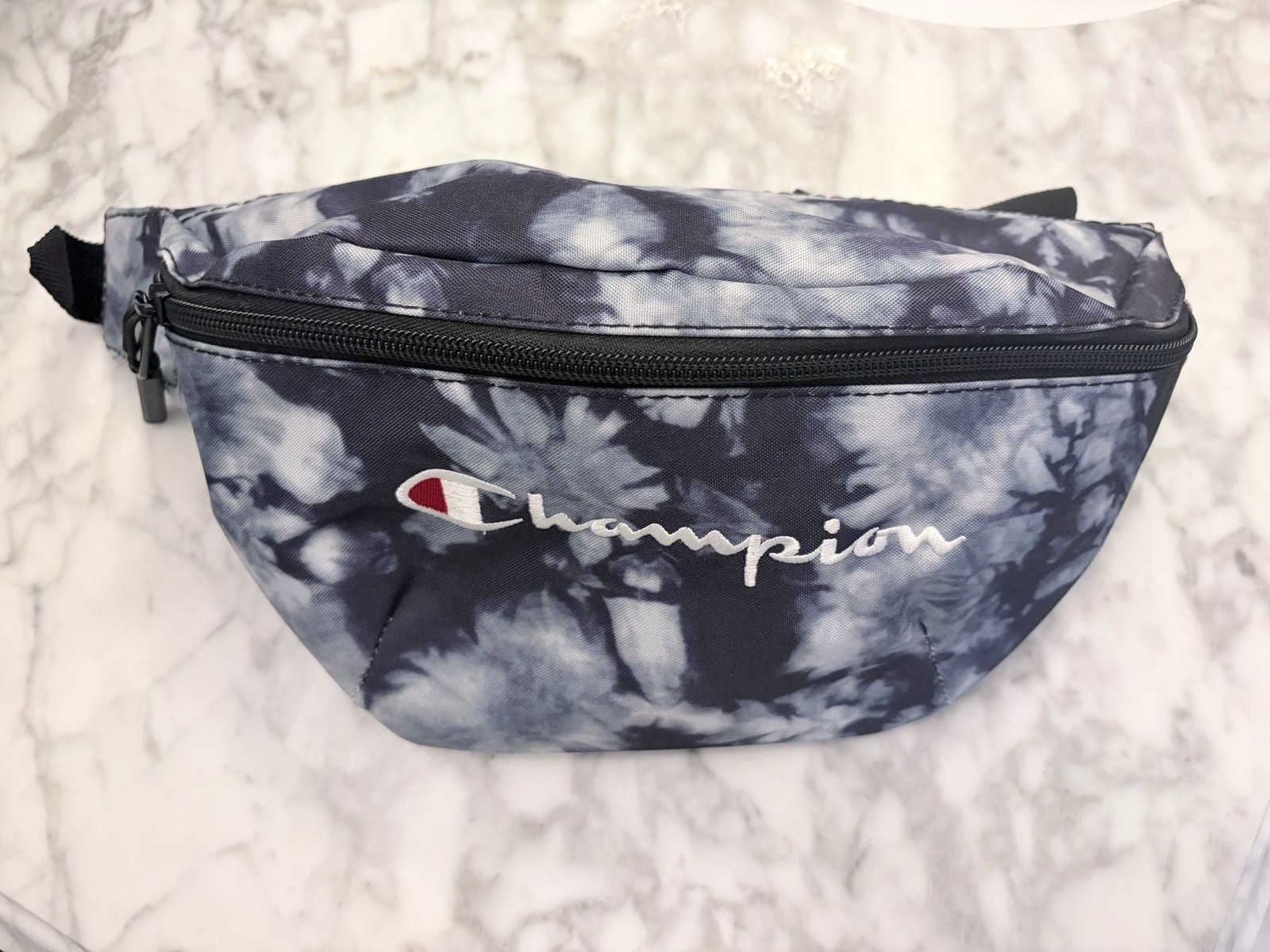 Champion Prime Sling Waist Pack – Black/Grey Tie-Dye