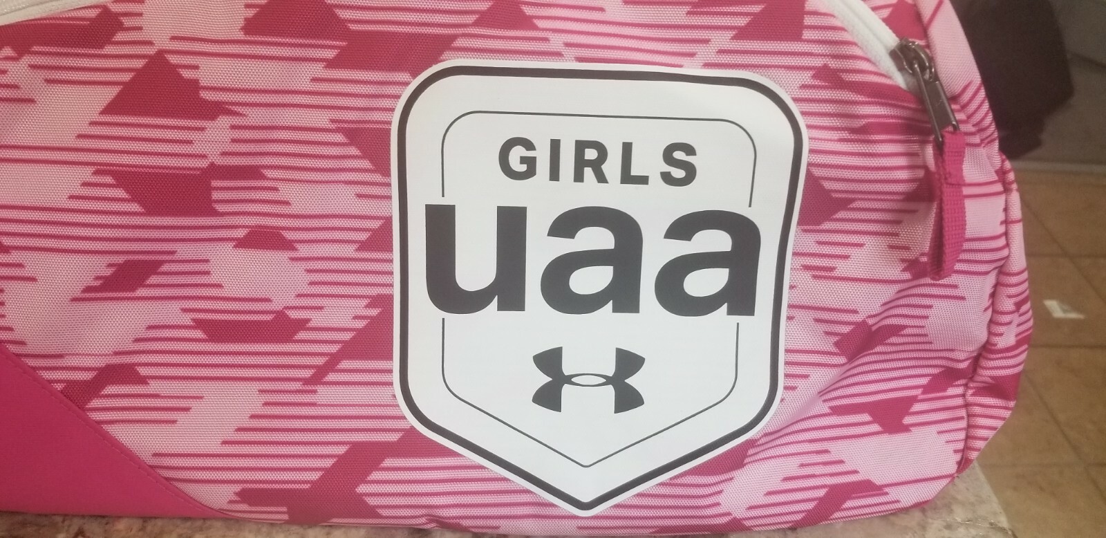 Girls Under Armour UAA UA Contain 4.0 Backpack Duffle Bag Pink