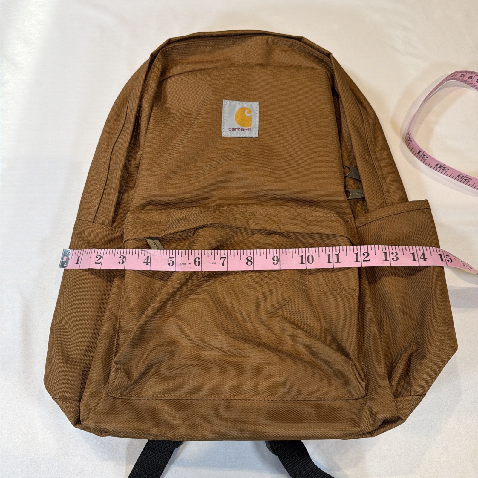 Carhartt Classic Backpack Brown Duck Canvas Durable Work Hike School Laptop Bag