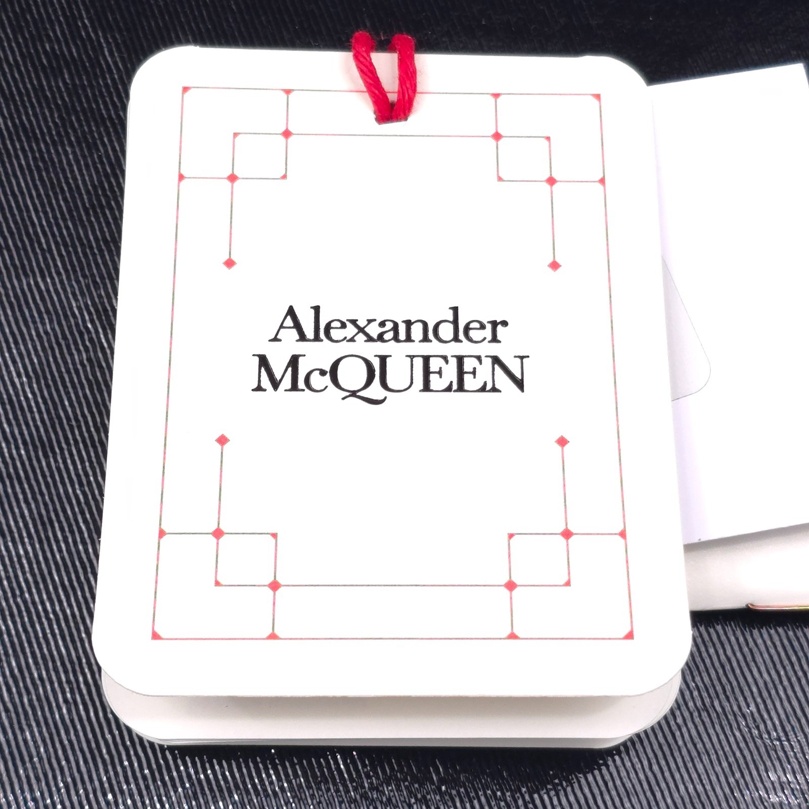 Alexander McQueen Black Faux Leather Shopper Tote Bag Mens Authentic Italy