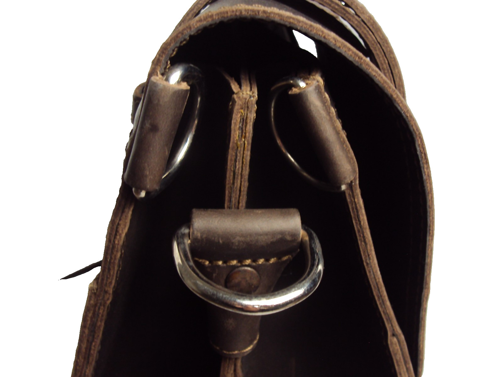 SADDLEBACK LEATHER CLASSIC LARGE BRIEFCASE BAG DARK BROWN COFFEE ORIGINAL LOGO