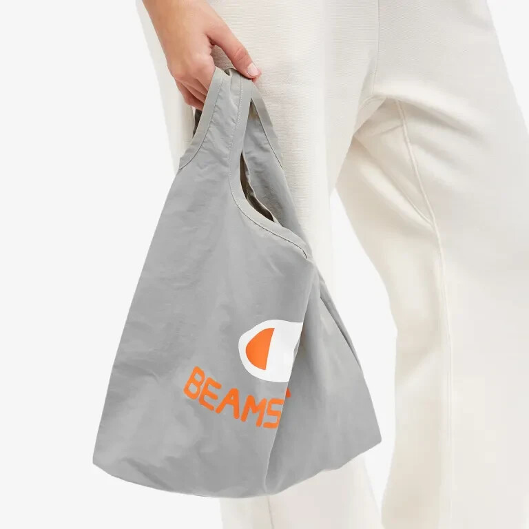 24A99 Champion X Beams Boy Collaboration Medium Nylon Waterproof Tote Bag