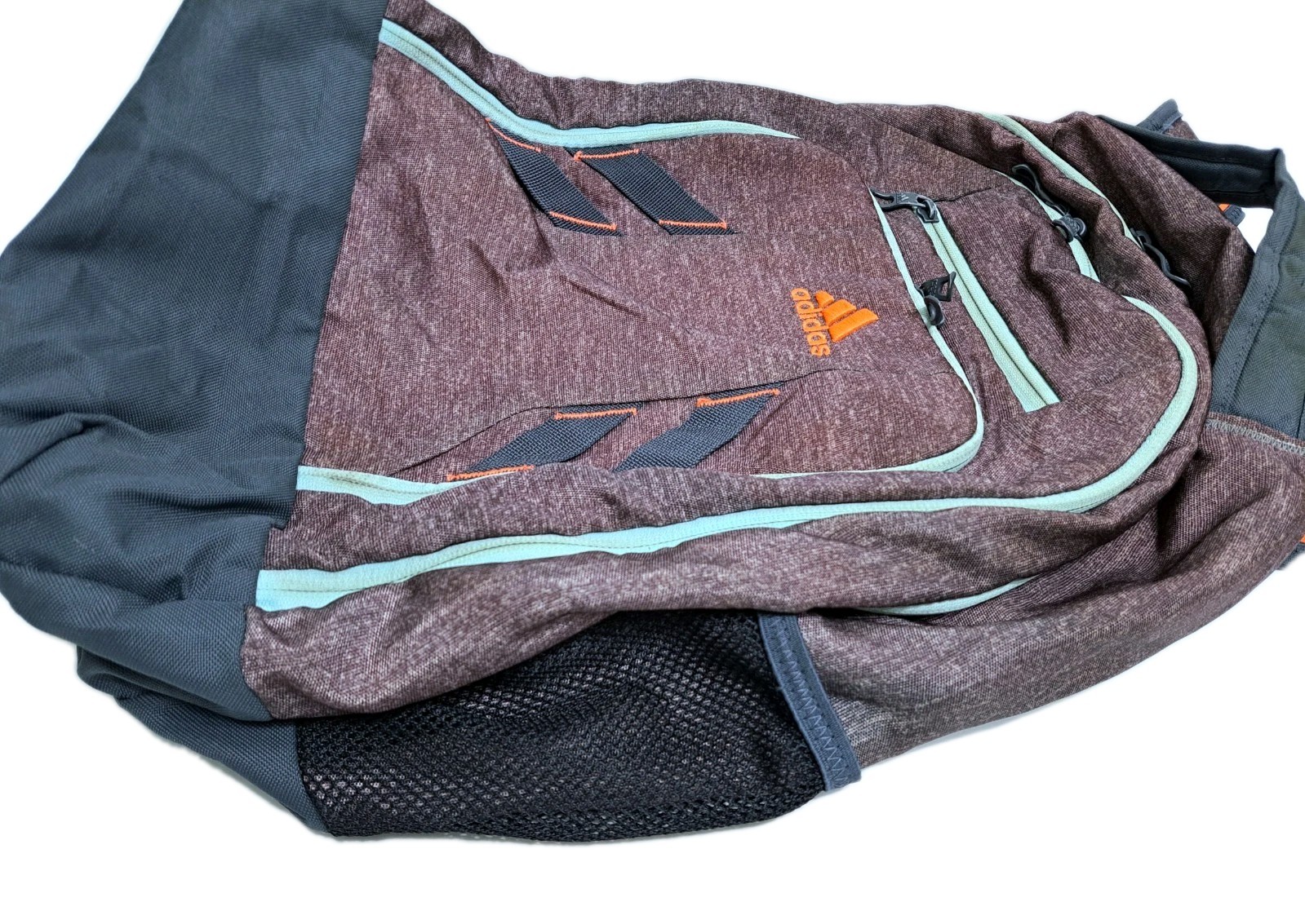 Adidas Load Spring Student Collegiate BackPack Bag Brown Orange Black School