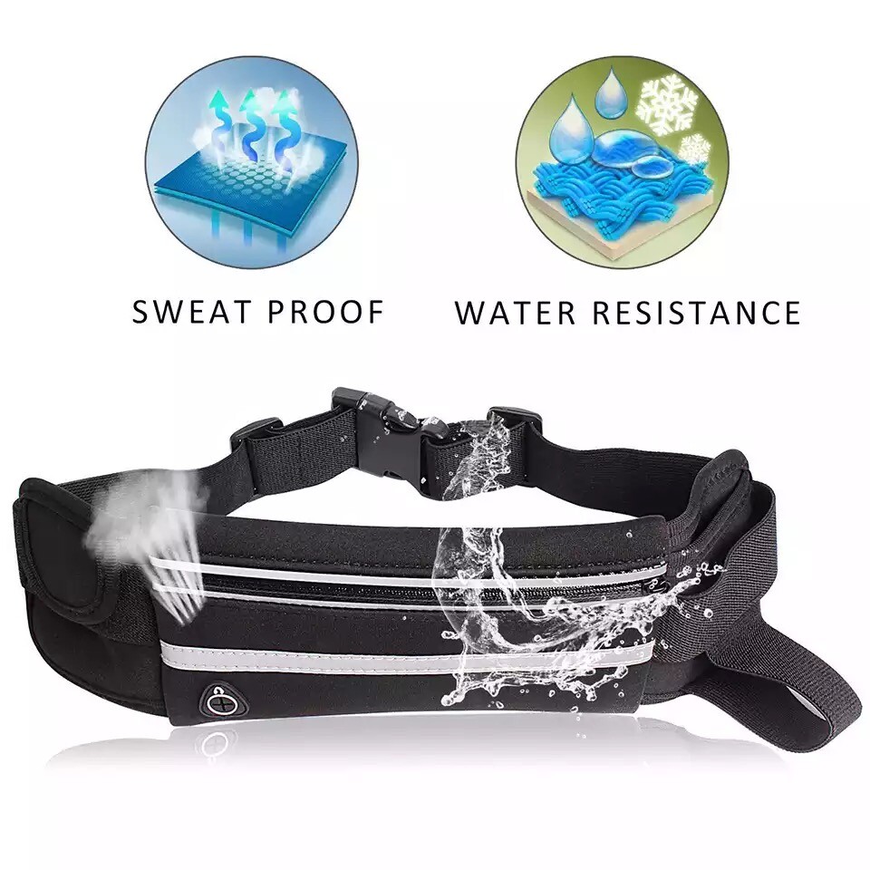Running Bum Bag Fanny Pack Travel Waist Money Belt Zip Hiking Pouch Wallet US