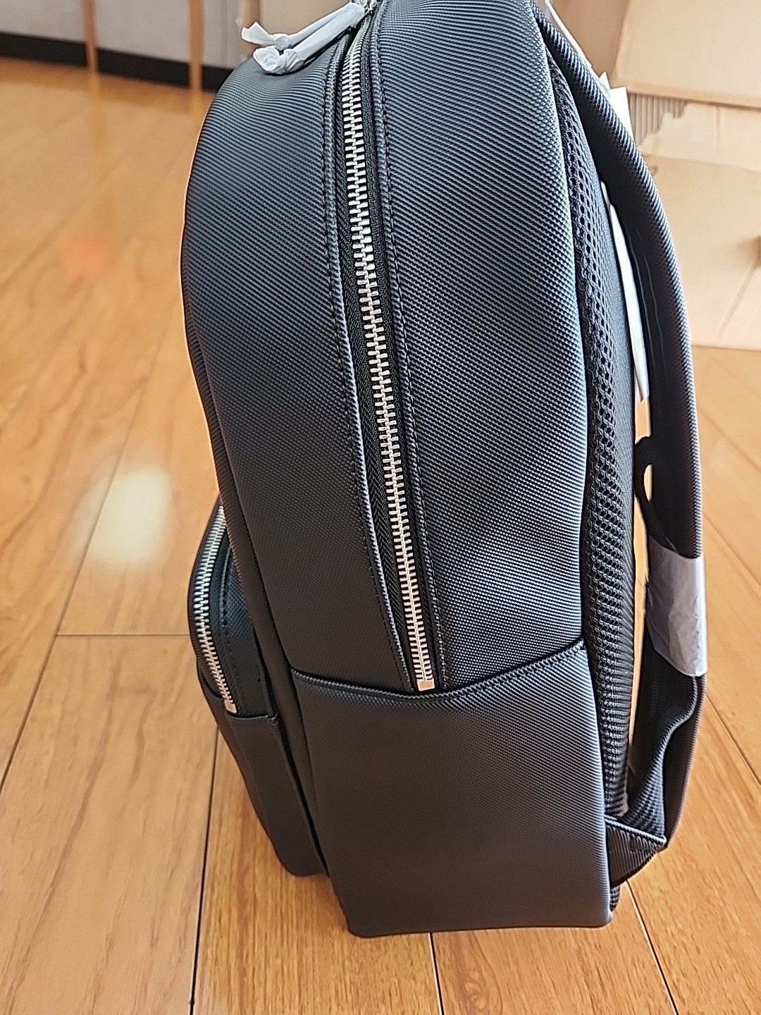 Lacoste Classic Backpack Black Croc Logo Product Ref:NH4430HC