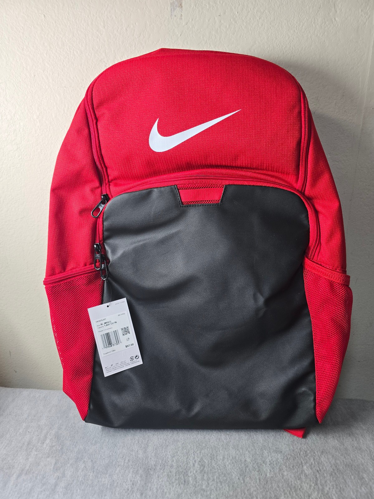 Nike Team Training Backpack Red Black White DM3975-657