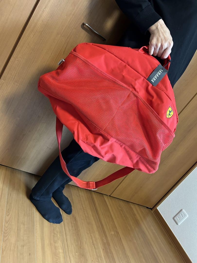 Ferrari Boston bagNylon Red New