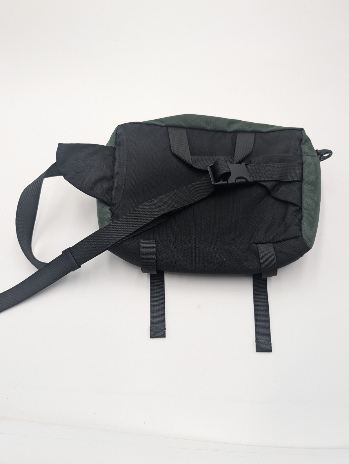 Vintage Eagle Creek Fanny Pack Waist Bag Green Black Cordura Plus Nylon Travel