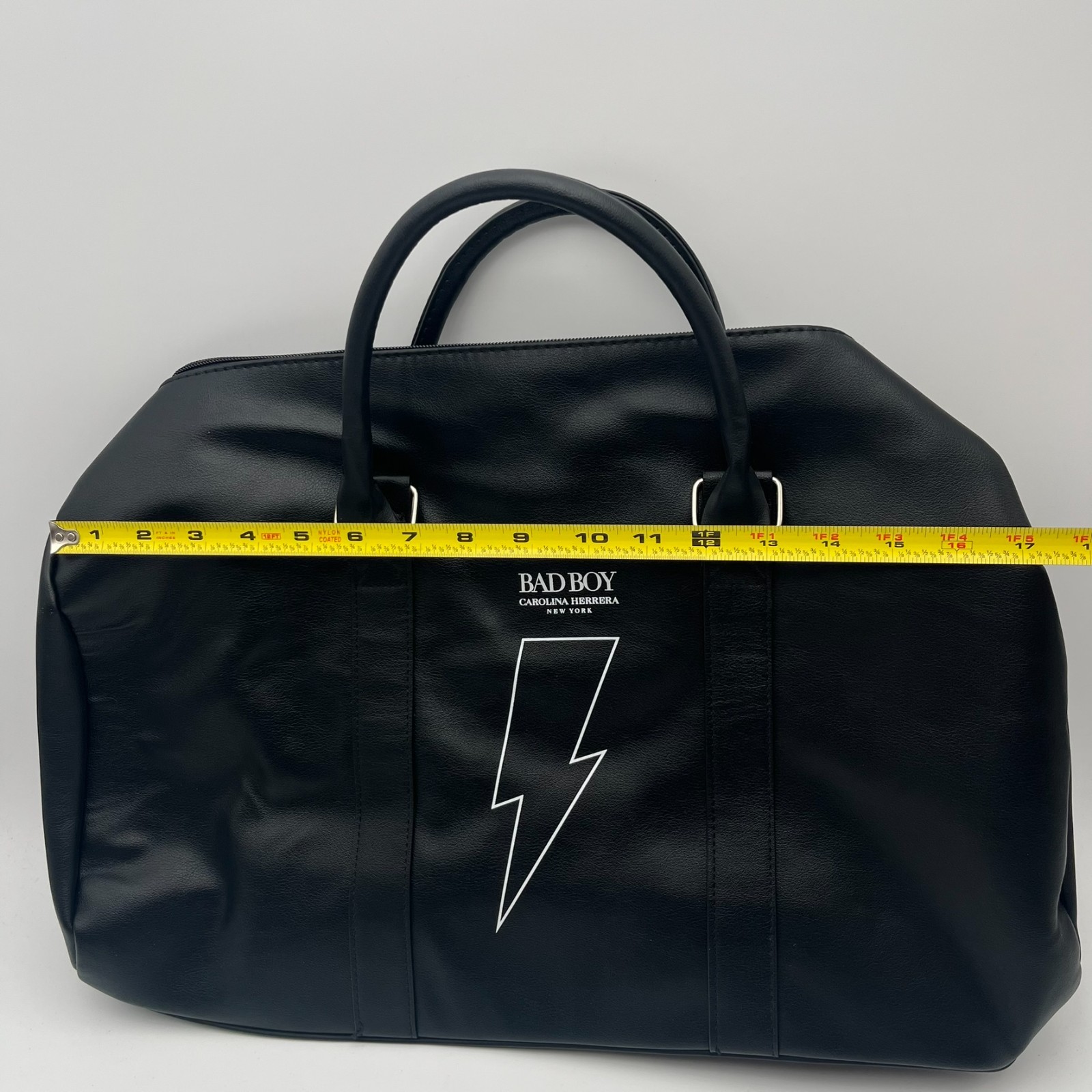 Carolina Herrera Mens Bad Boy Duffle Gym Weekender Bag
