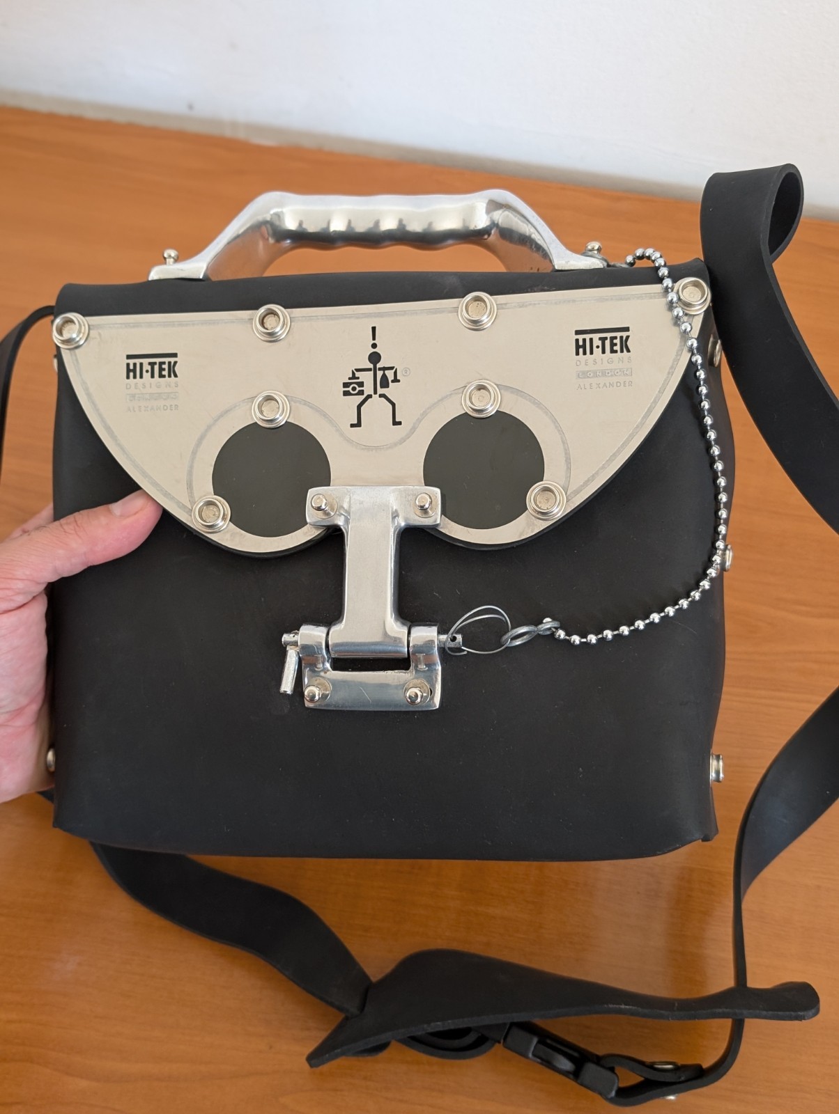 Vintage HI TEK London Designs Alexander Steampunk Bag in Rubber – RARE