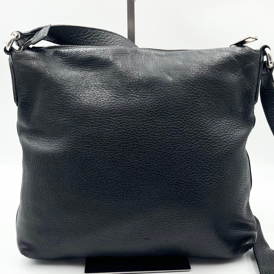 Gucci Soho Interlocking Leather Shoulder Bag Black 27cm x 28cm