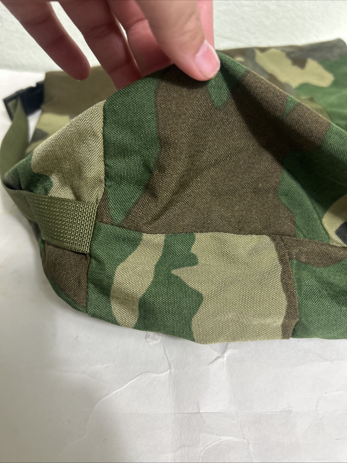 Unbranded Camo Rucksack Fold over Hook Loop 25x8x6