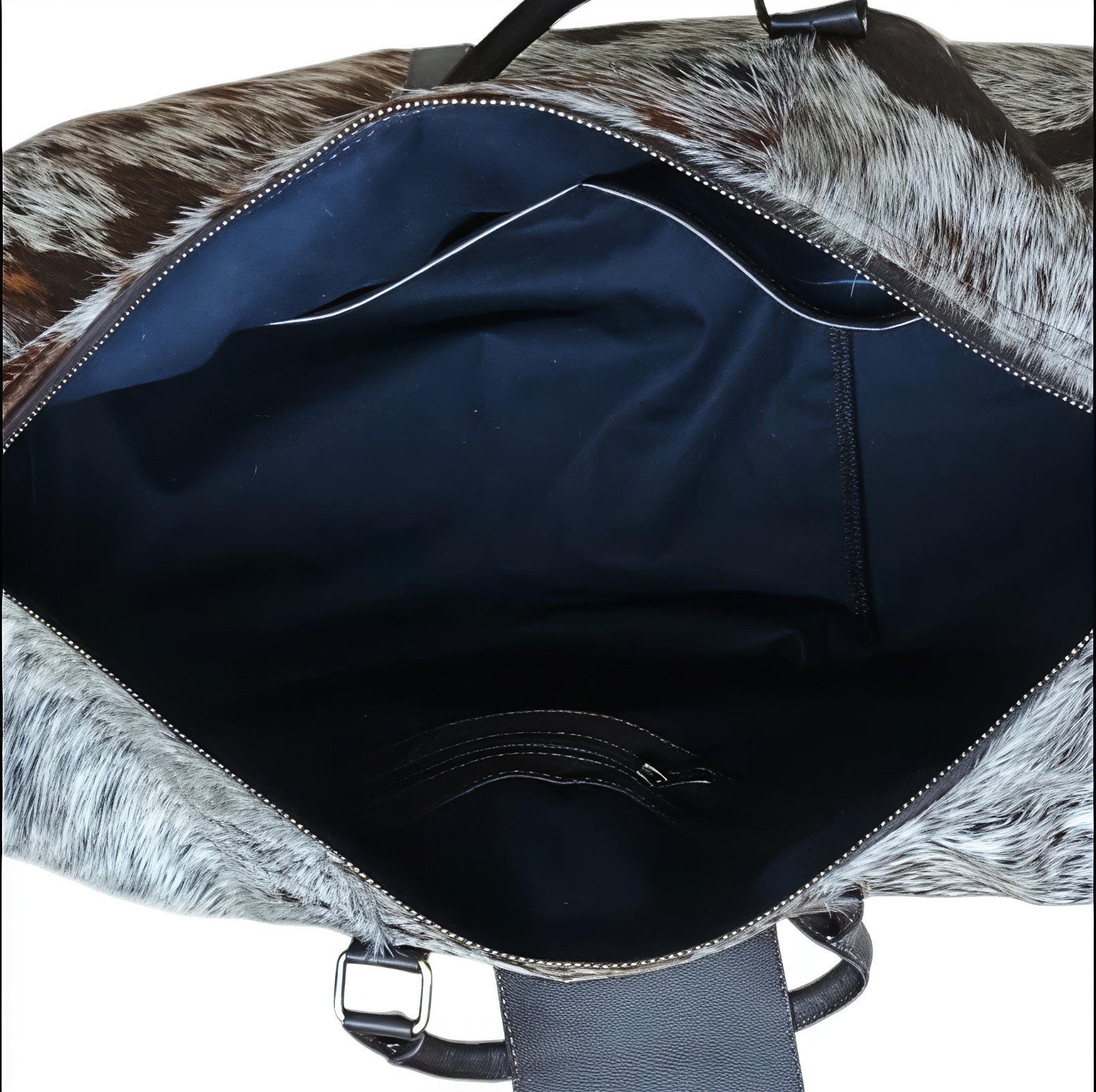 Cowhide Leather Duffle Bag Large Travel Weekender Carry On Luggage