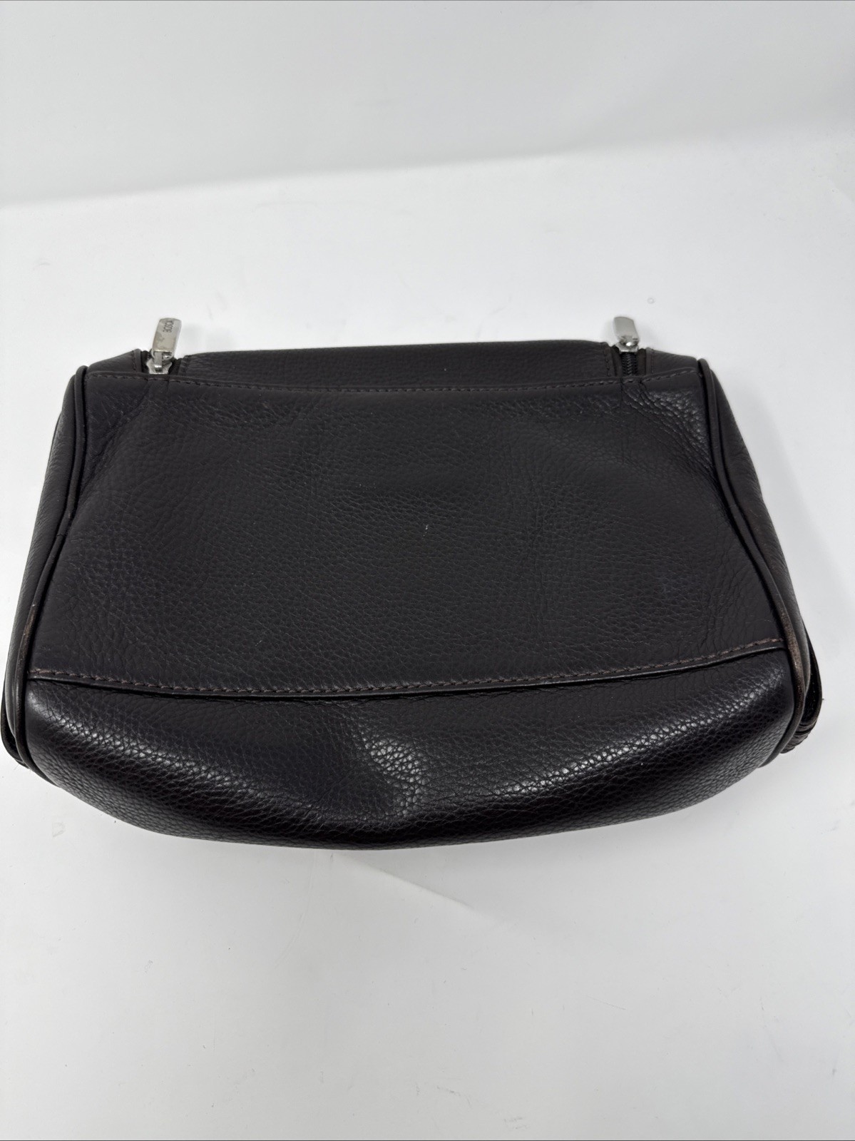 Bosca Utili-Kit Leather Toiletry Bag Vintage *see Photos