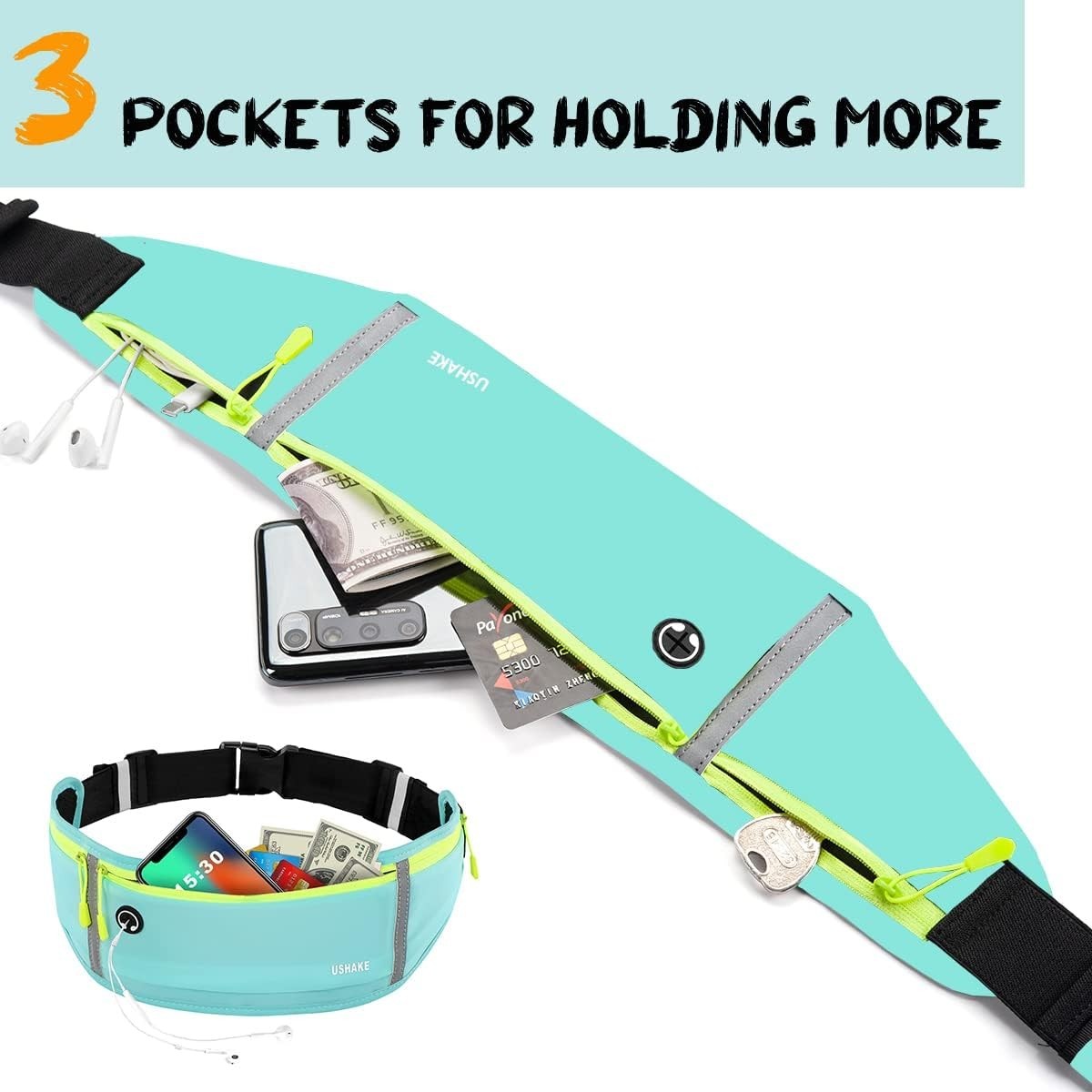 Waterproof Fanny Pack Waist Belt Bag Purse Outdoor Sport Running Camping Hiking