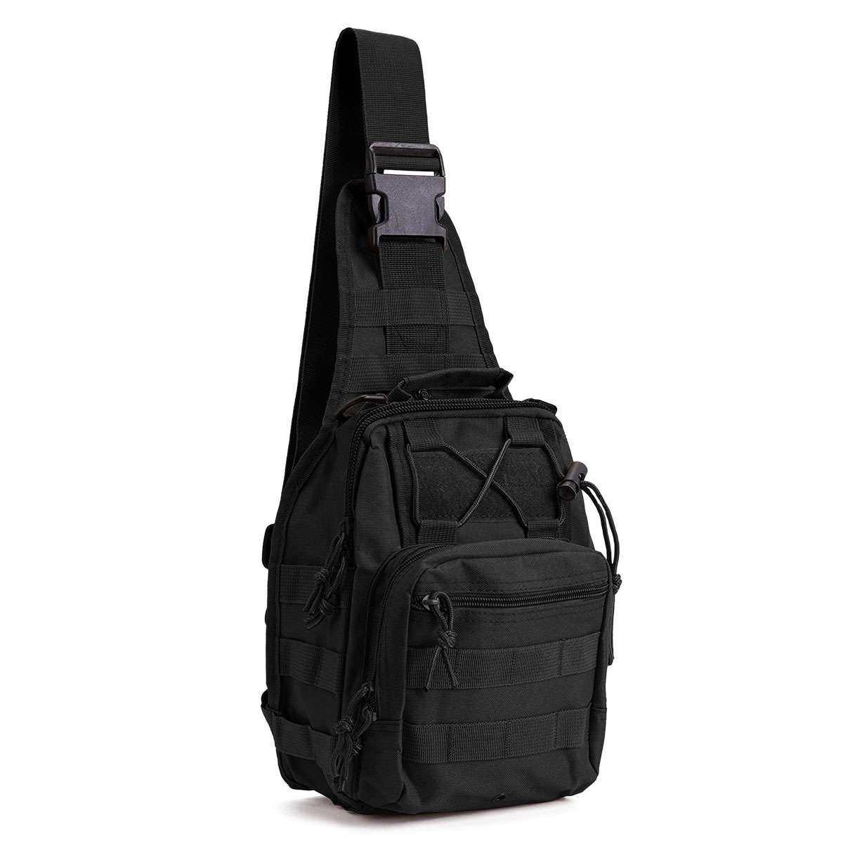Mens Outdoor Shoulder Chest Bag Military Tactical Backpack Travel Camping Hiking
