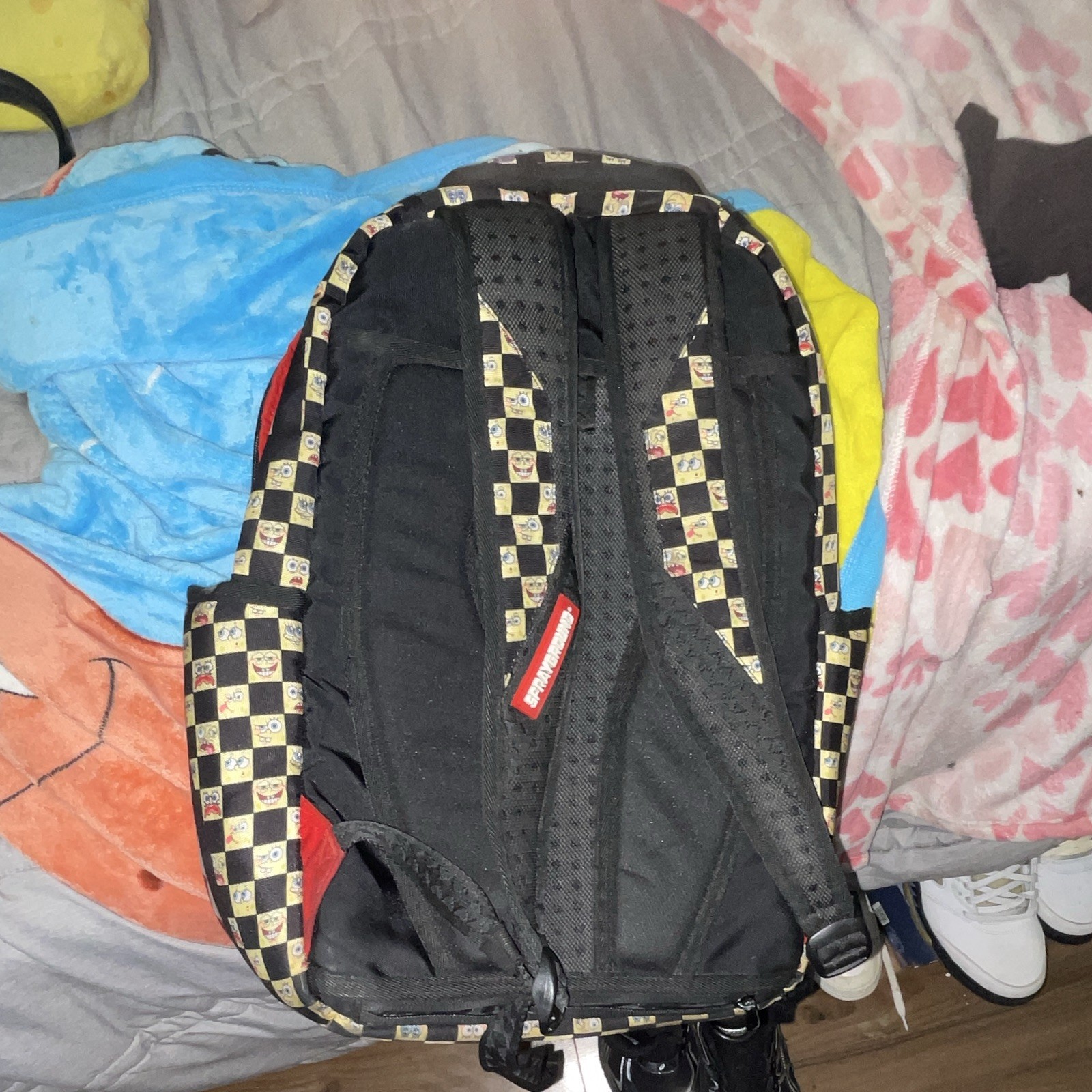 Sprayground x SpongeBob SquarePants Limited Edition Checkered Zip Backpack Large