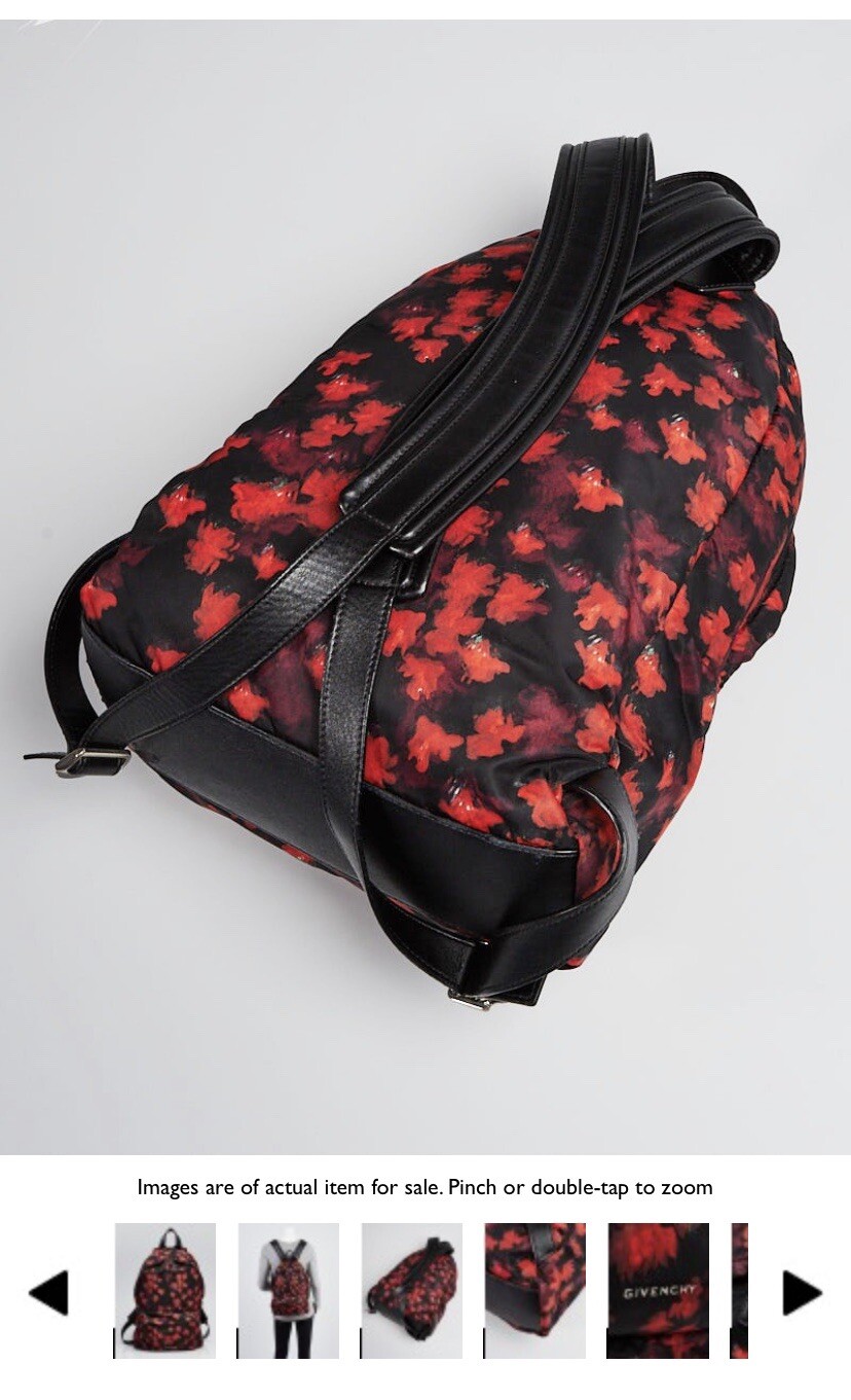GIVENCHY Authentic Fall Floral Pattern Backpack Fall 2018 MSRP 1450$