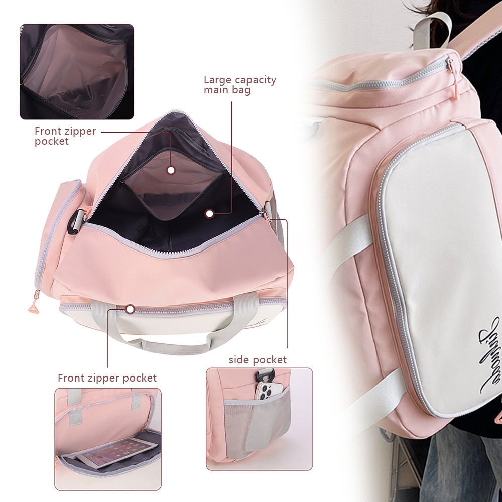 Travel Duffle Bag with Shoe Compartment Sport Gym Bag Carry On Bag Weekender Bag