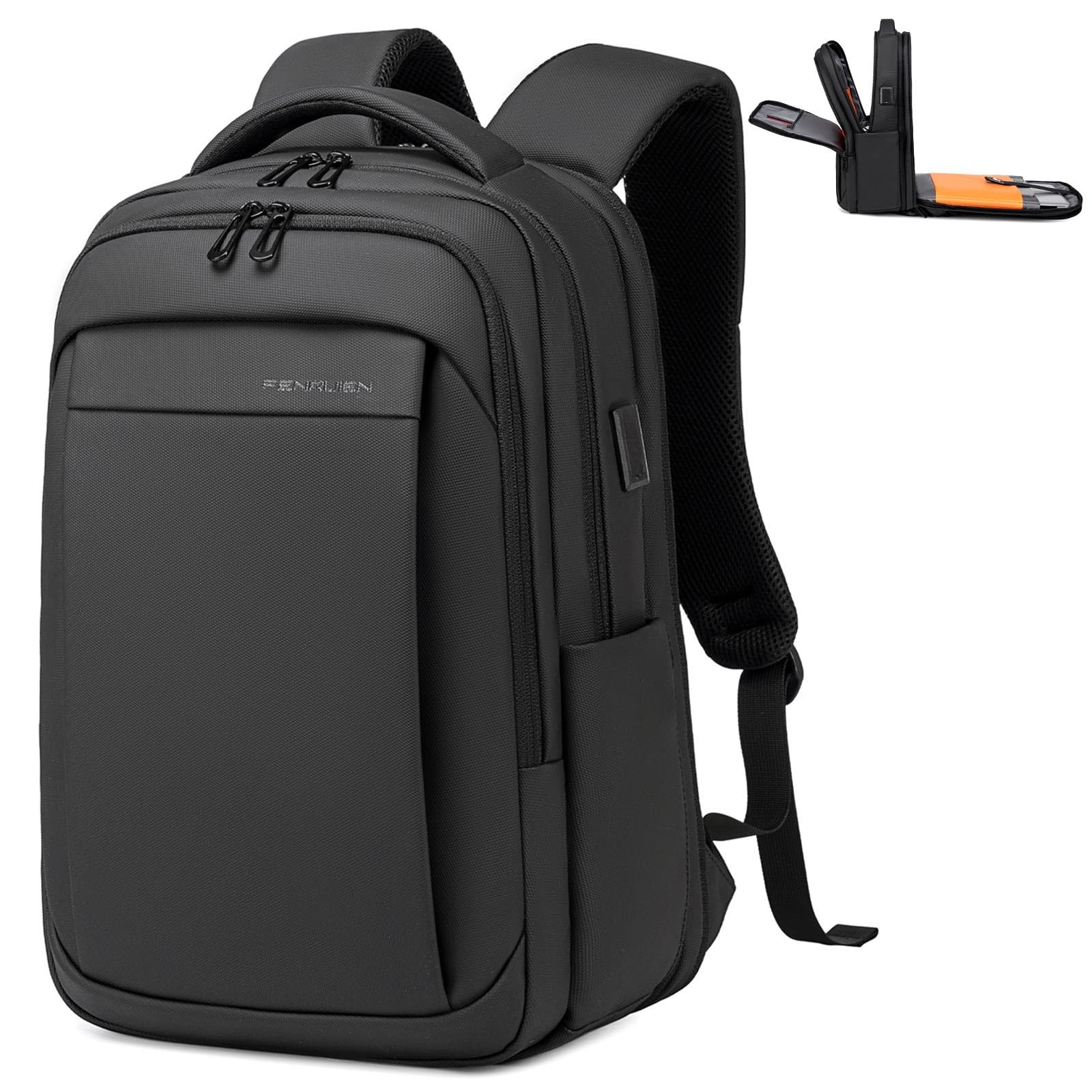 Mochila De Viaje Expandible Impermeable Para Laptop 15.6 Pulgadas