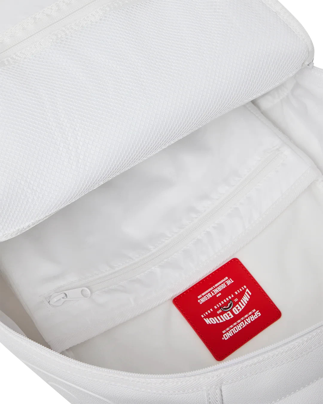 Sprayground Brick Gold Luxe Backpack🔥White Embossed Bookbag Large School Bag