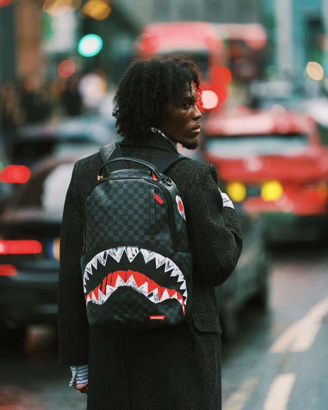 Sprayground 5 Nights at Freddy’s Shark Backpack🔥New Black Bookbag School Bag