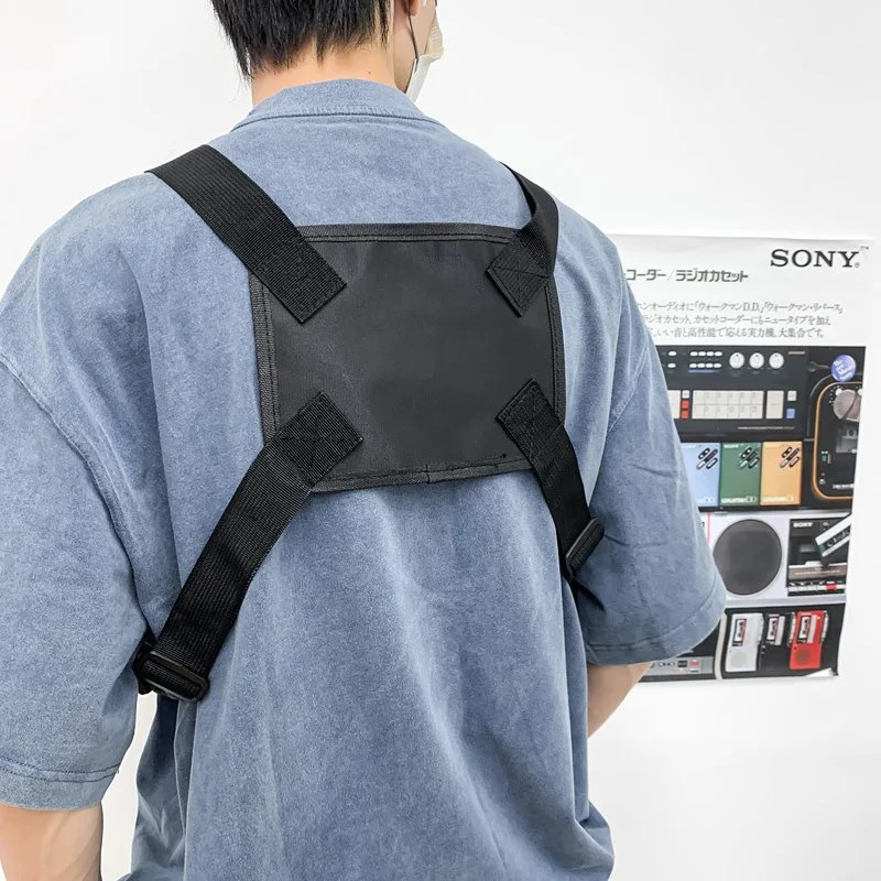 1pcs/set Men’s High-Density Nylon Tactical Vest Bag with Multiple Compartments C