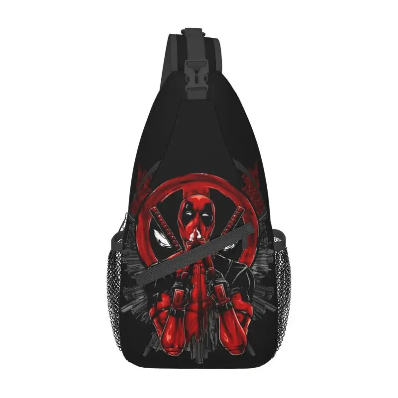 Casual Deadpool&MEN Sling Crossbody Backpack Men Shoulder Chest Bags Traveling