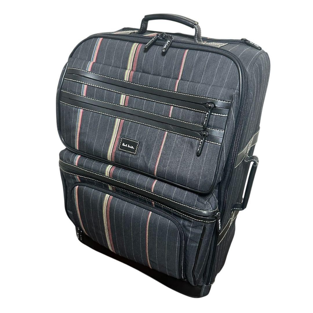 [Good Condition] Paul Smith Multi-Stripe Design Carry Case Carry-on
