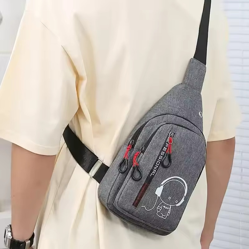 Unisex Sling Bag Crossbody Chest Pack Travel Hiking Shoulder Backpack Bag