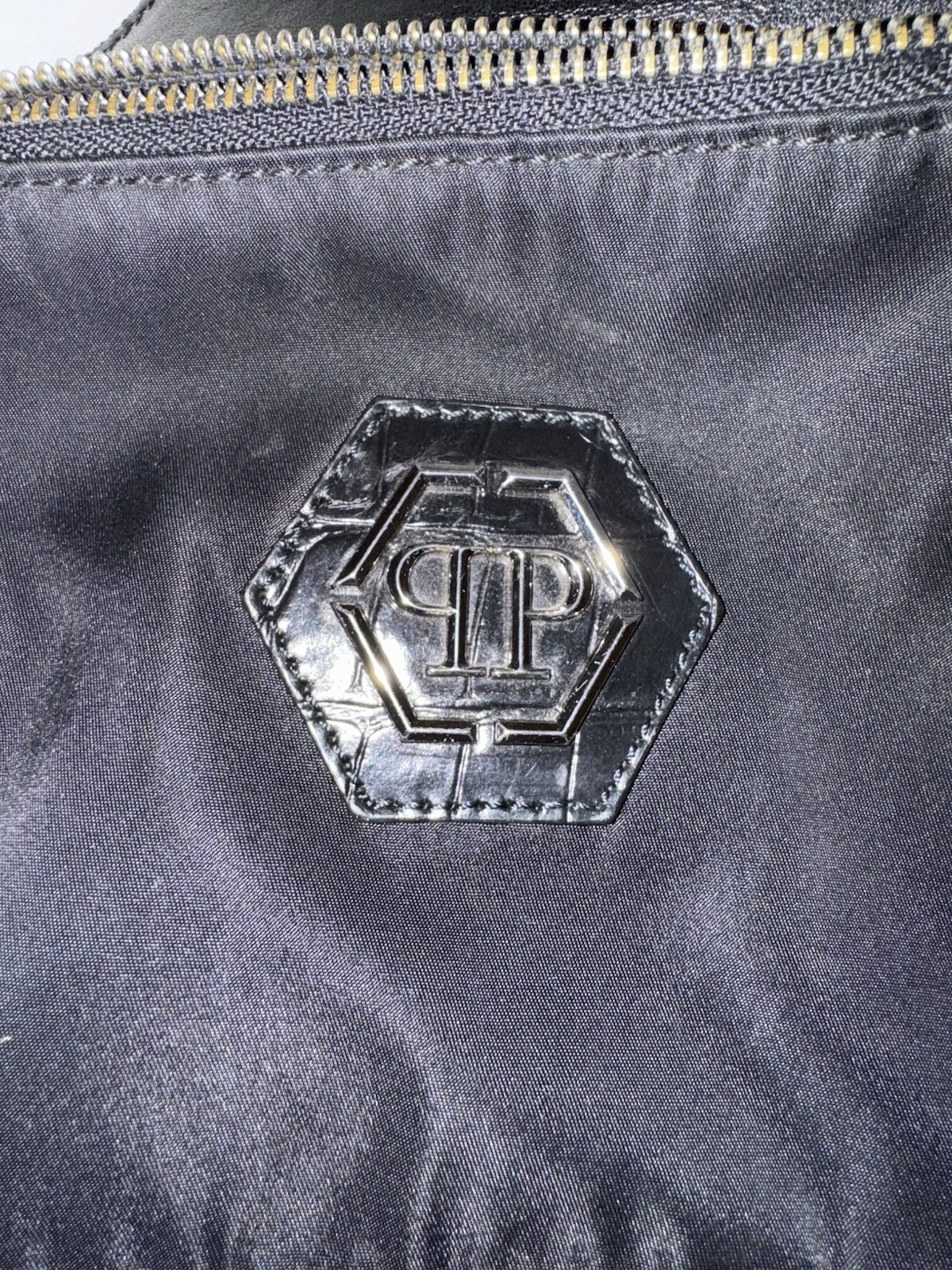 Philipp Plein Hexagon logo plaque shoulder bag READ DESCRIPTION SEE ALL PHOTOS