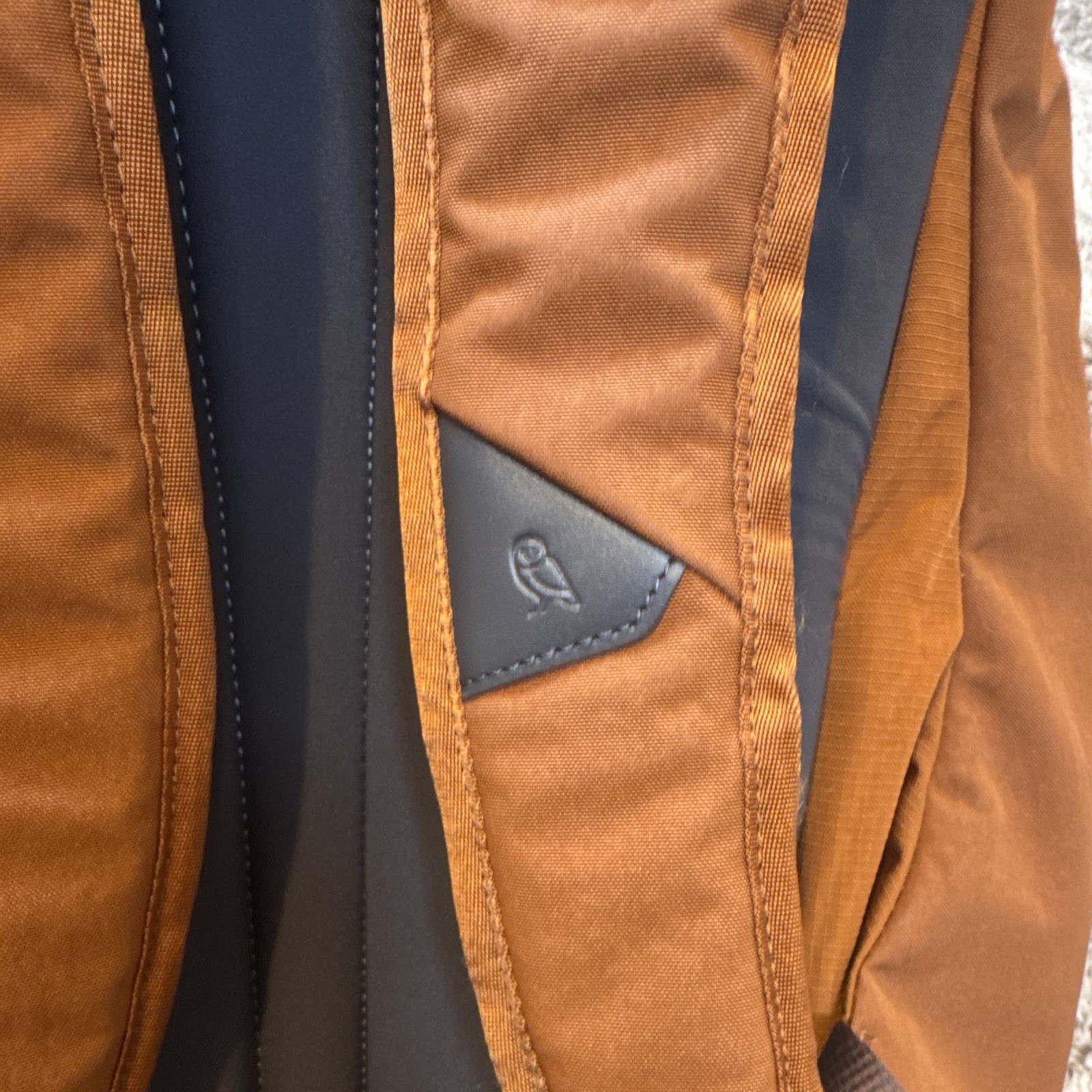 Bellroy Burnt Orange Laptop Backpack with Padded Adjustable Shoulder Strap