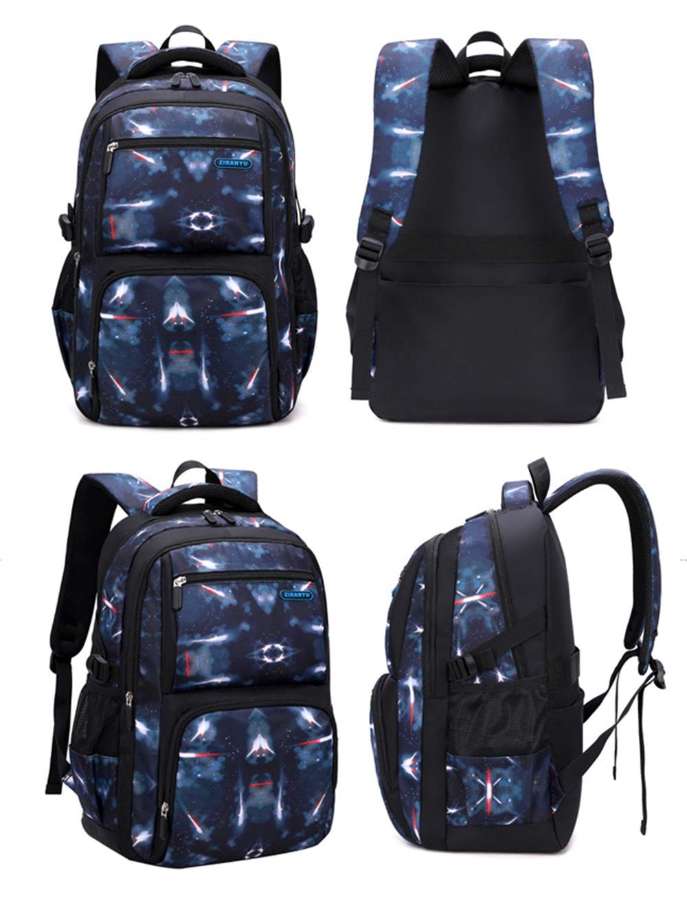 Space Pattern Galaxy Backpack Boys Primary Junior Middle Daypack Men High Mid…