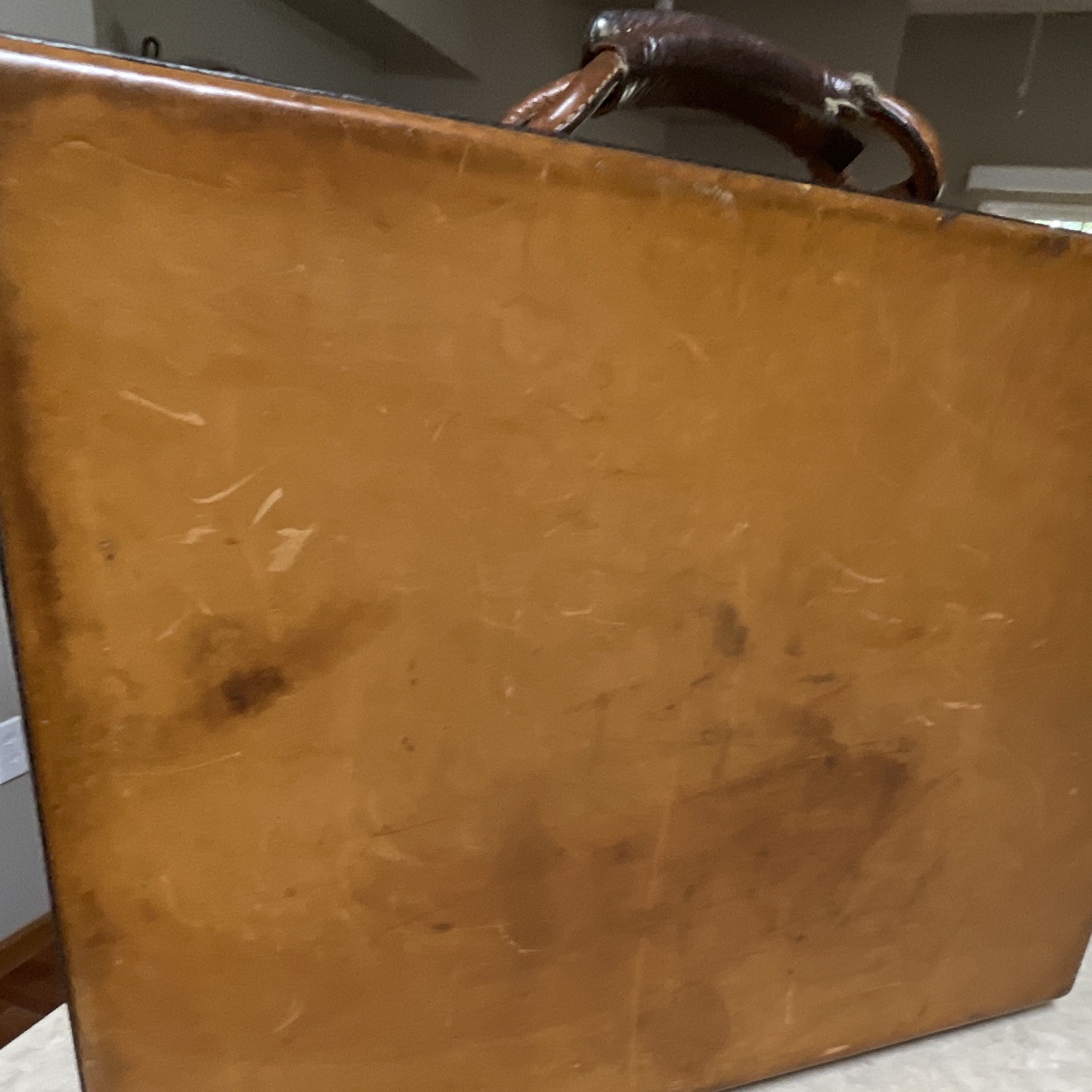 Hartmann Belting Leather Briefcase Tan Attache Case Vintage Luxury Business EUC